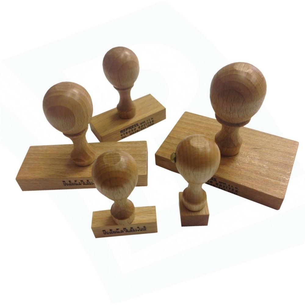 drevena pečiatka 25x45 mm - vr. štočku