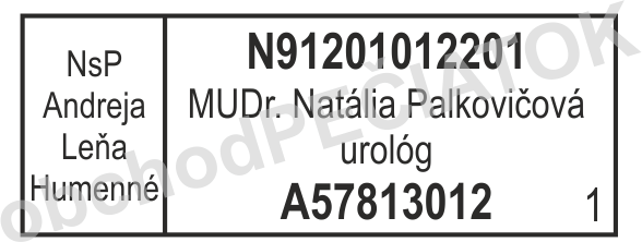 pečiatka pre lekára - vybraný specialista || obchodPECIATOK.sk