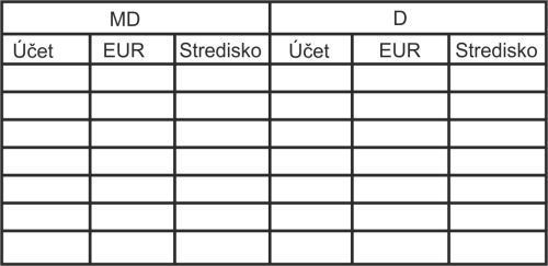 účtovacia pečiatka EOS, vzor 1 || obchodPEČIATOK.sk