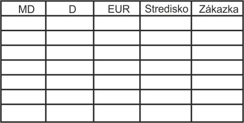 účtovacia pečiatka EOS, vzor 2 || obchodPEČIATOK.sk